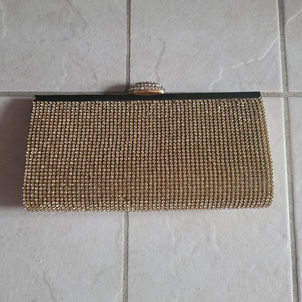 Elegant Gold Clutch Bag